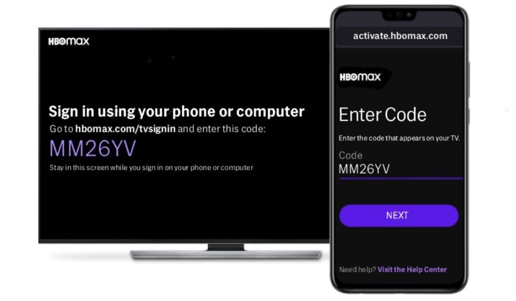 HBomax/Tv Sign In Enter Code

